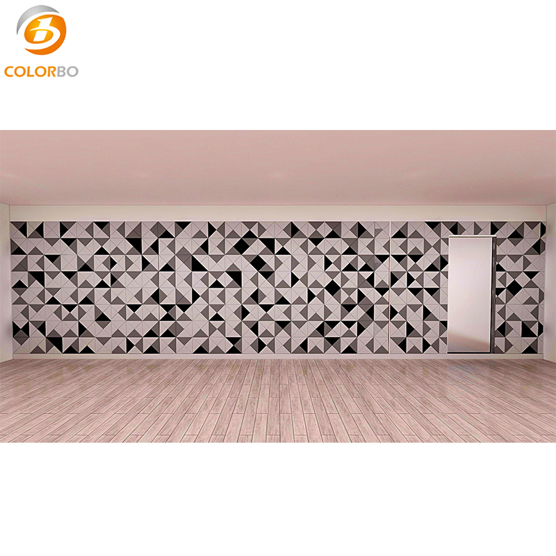  PET-QPL-S14 Triangle Fire Retardant Fire Retardant PET ECO Acoustic Panel 