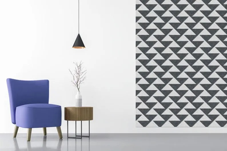 لوحة تكسية أرضية من البوليستر الرمادي اللباد