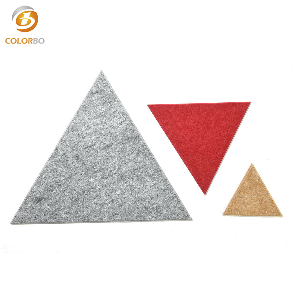  PET-QPL-S14 Triangle Fire Retardant Fire Retardant PET ECO Acoustic Panel 